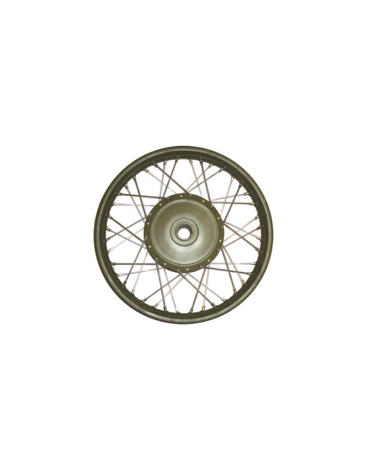 Royal Enfield Green Complete Front Wheel 7" Hub