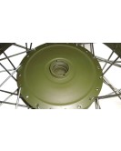 Royal Enfield Green Complete Front Wheel 7" Hub