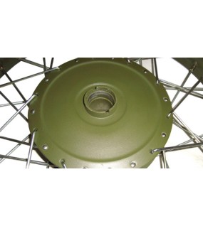 Royal Enfield Green Complete Front Wheel 7" Hub