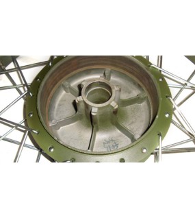 Royal Enfield Green Complete Front Wheel 7" Hub