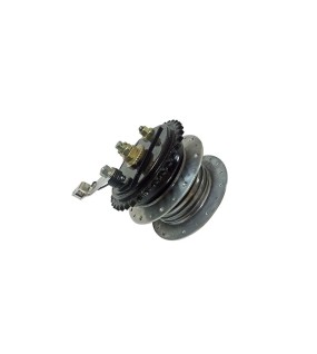 Royal Enfield Complete Rear Wheel Hub / Brake System / Bearings And Axle