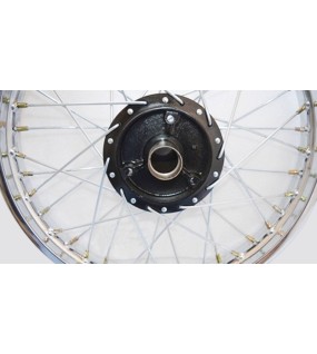 19" Wheel Rim Pair Complete With Spokes Half &amp; Width Hub BSA Norton Enfield