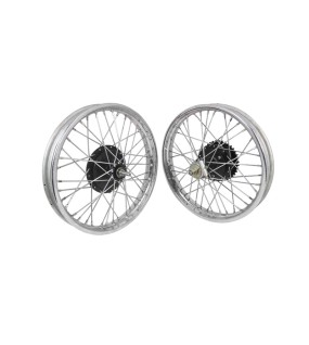 Vintage Front Rear Half Width Hub Wheel Rim Assembly For Royal Enfield Bikes BSA