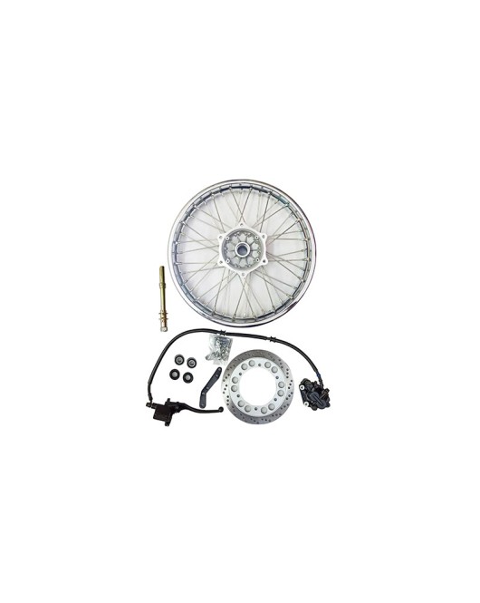 Royal Enfield Complete Front Disc Brake Wheel Rim With Disc Brake Kit Assembly