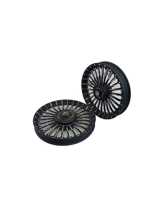 Royal Enfield Classic 500cc Parado Front and Rear 26 Spoke Black Alloy Wheel Rims