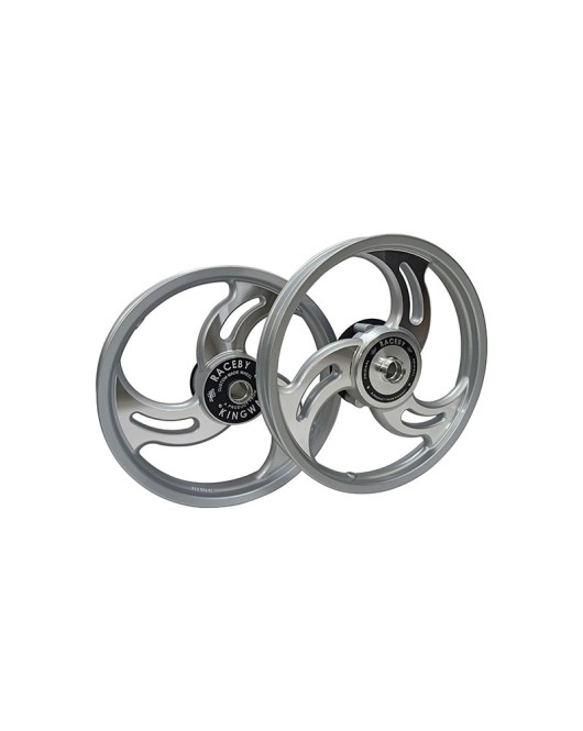 Royal Enfield Classic 500cc Front and Rear 3 Spoke Silver Alloy Wheel Rims