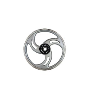 Royal Enfield Bullet 500cc Parado Front and Rear 3 Spoke Silver Alloy Wheel Rims