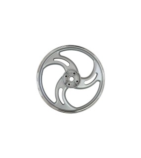 Royal Enfield Bullet 500cc Parado Front and Rear 3 Spoke Silver Alloy Wheel Rims