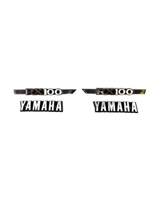 Yamaha RX100 Tank & Side Cover 3D Chrome Emblem Monogram