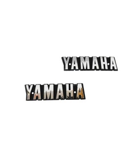 Yamaha RX100 Tank &amp; Side Cover 3D Chrome Emblem Monogram