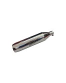 Royal Enfield Reborn 350 Red Rooster Performance Exhaust Silencer Chrome