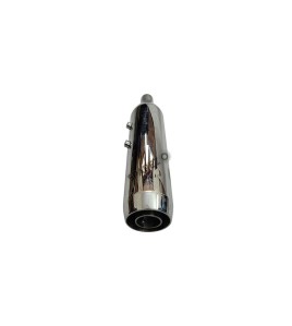 Royal Enfield Reborn 350 Red Rooster Performance Exhaust Silencer Chrome