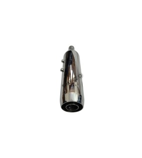 Royal Enfield Meteor 350 Red Rooster Performance Exhaust Silencer Chrome