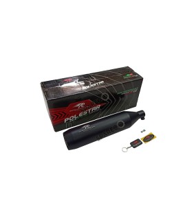 Royal Enfield Meteor 350 Red Rooster Performance Exhaust Silencer Black