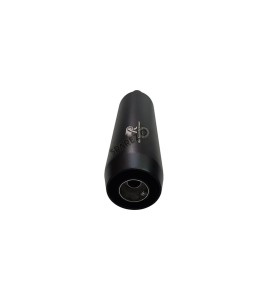 Royal Enfield Reborn 350 Red Rooster Performance Exhaust Silencer Black