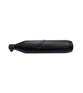 Royal Enfield Reborn 350 Red Rooster Performance Exhaust Silencer Black