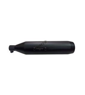 Royal Enfield Reborn 350 Red Rooster Performance Exhaust Silencer Black
