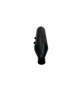 Royal Enfield Meteor 350 Red Rooster Performance Exhaust Silencer Black