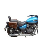 Royal Enfield Meteor 350cc Leather Pannier Bags Pair Brown