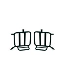 Royal Enfield Meteor 350cc Leather Saddle Bags Glossy Black With Mounting Pair