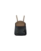 Royal Enfield Meteor 350cc Leather Saddle Bags Glossy Black With Mounting Pair