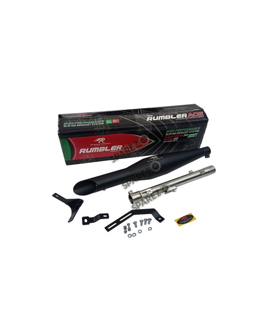 Royal Enfield Meteor 350cc Red Rooster S S Exhaust Muffler Silencer Black