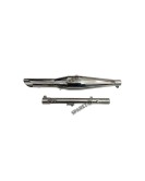 Royal Enfield Classic 350 Reborn Red Rooster S S Exhaust Muffler Silencer Polish
