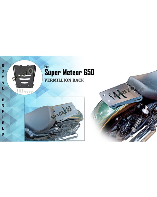 Royal Enfield Super Meteor 650 Vermillion Solo Rack Plate