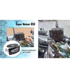 Royal Enfield Super Meteor 650 Stainless Steel Front Reservoir Cap Guard Black