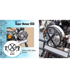 Royal Enfield Super Meteor 650 X-Style Headlight Grill Black