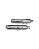 Royal Enfield Super Meteor 650 AEW 202 Chrome Exhaust Silencer LH and RH Pair  
