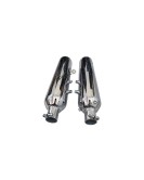 Royal Enfield Super Meteor 650 AEW 202 Chrome Exhaust Silencer LH and RH Pair  
