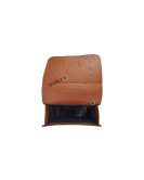 Royal Enfield Super Meteor 650 Tan Brown Leather Pannier Bags With Mounting Pair