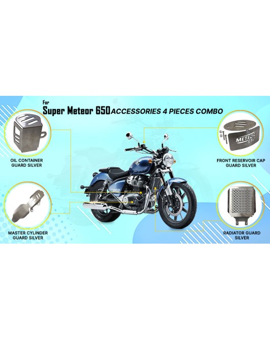 Royal Enfield Super Meteor 650 4 PCS Accessories Combo