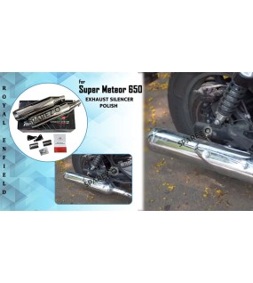 Royal Enfield Super Meteor 650 Red Rooster Exhaust Silencer Pair LH RH