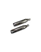 Royal Enfield Super Meteor 650 Red Rooster Exhaust Silencer Pair LH RH