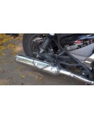 Royal Enfield Super Meteor 650 Red Rooster Exhaust Silencer Pair LH RH