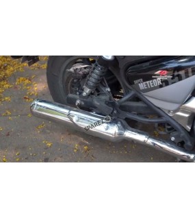 Royal Enfield Super Meteor 650 Red Rooster Exhaust Silencer Pair LH RH