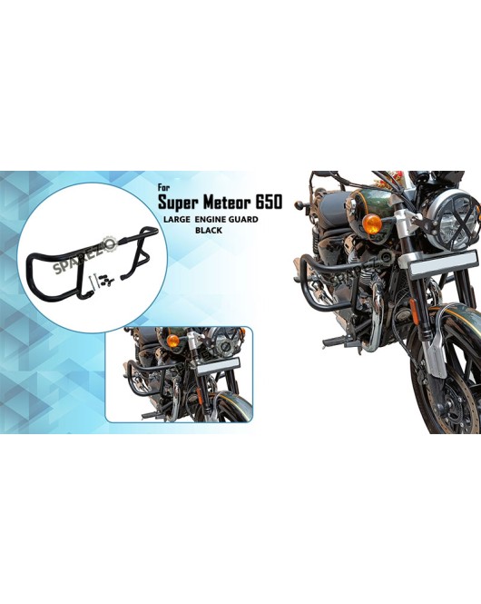 Royal Enfield Super Meteor 650 Evo Engine Guard Black Pair