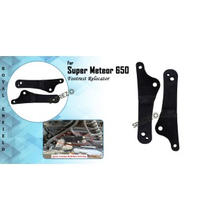 Royal Enfield Super Meteor 650 Pillion Footrest Relocator Bracket Black