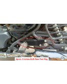 Royal Enfield Super Meteor 650 Pillion Footrest Relocator Bracket Black